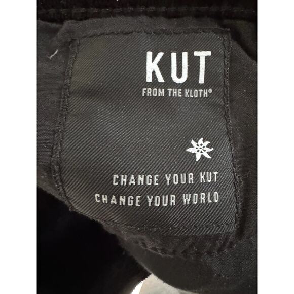 Kut From The Kloth Black Corduroy Diana Skinny Jeans Women’s Size 14 - Picture 6 of 7